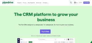 Pipedrive - eg of right CRM